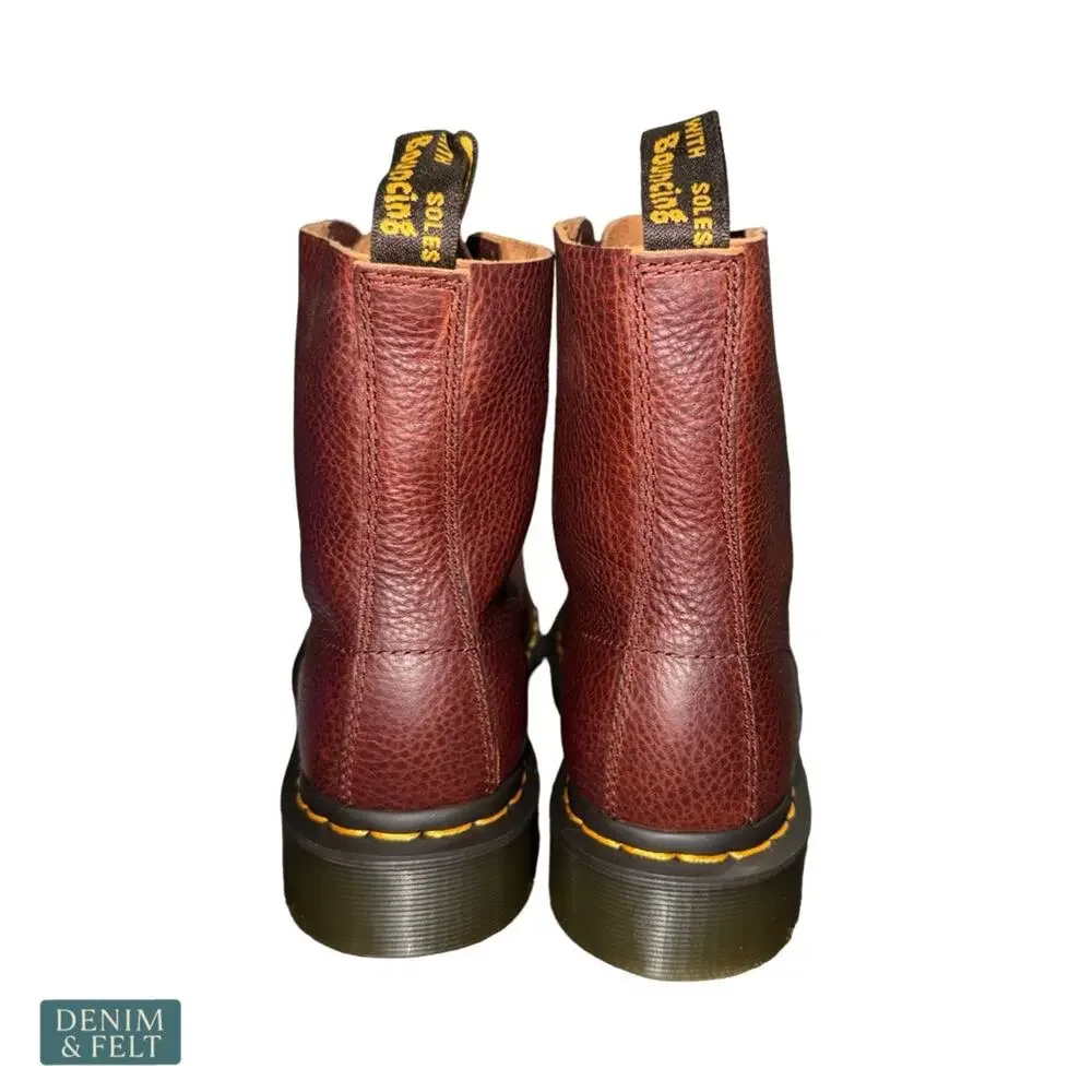 NEW Dr Martens 1460 Ambassador Leather Boots Brown Cashew Lace Up‎ Heritage